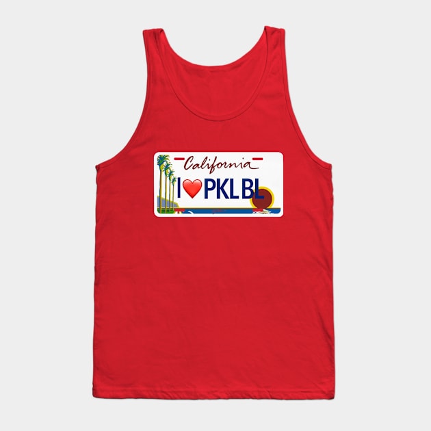 California Dreamin Pickleball License Tank Top by T Santora